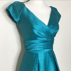 Alfred Sung Cap Sleeve Long Gown Dress